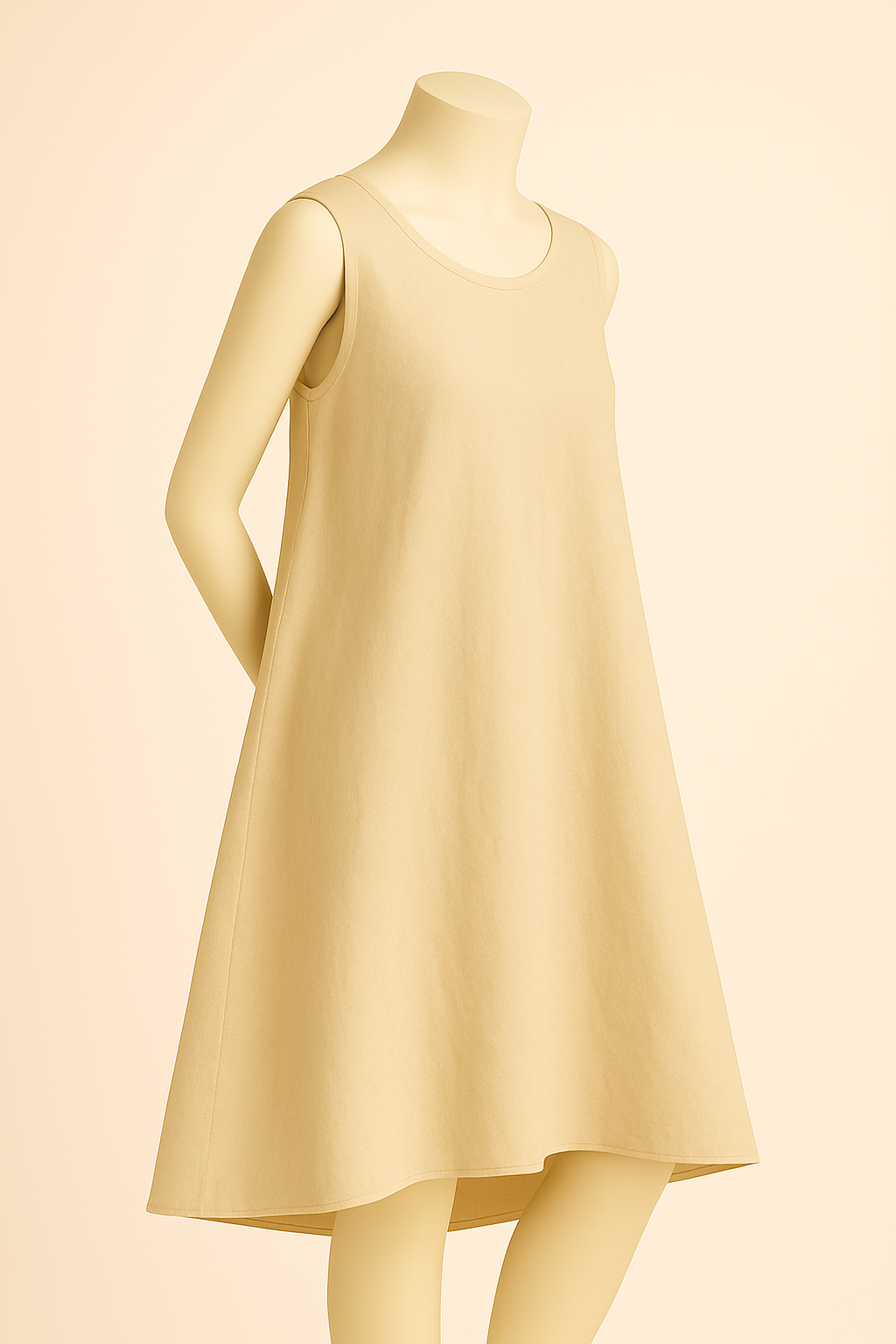 100% Linen Sleeveless Midi Dress