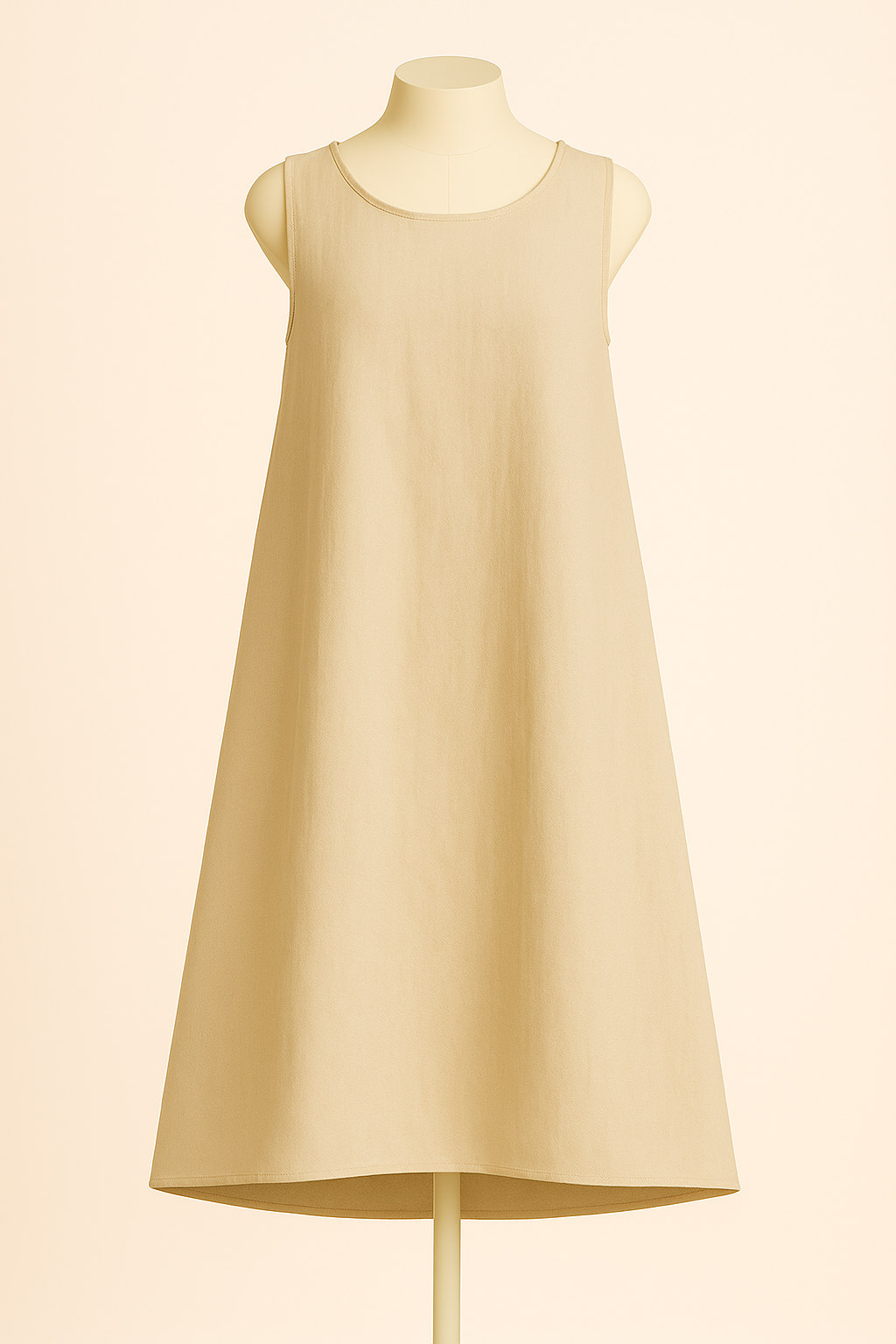 100% Linen Sleeveless Midi Dress