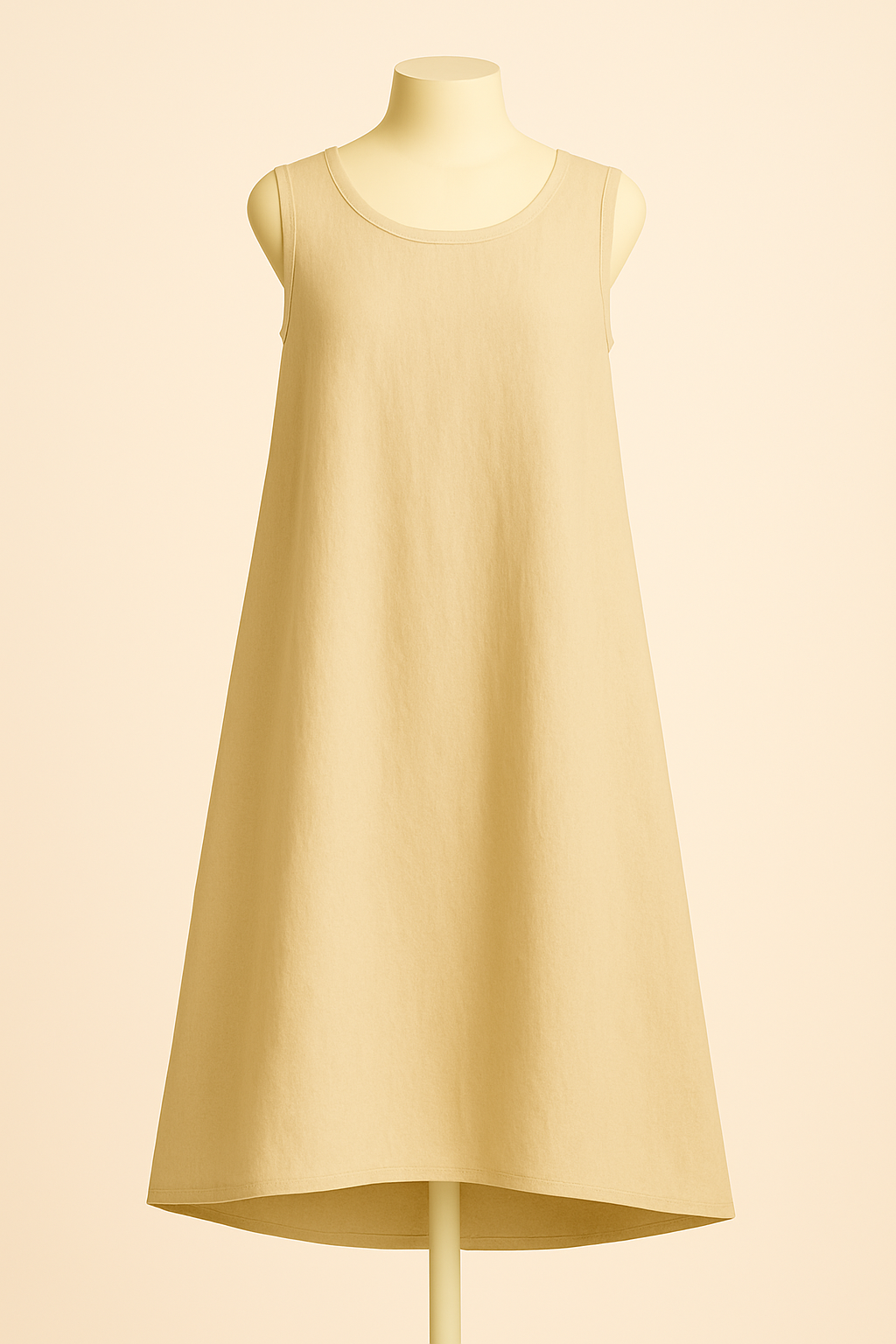 100% Linen Sleeveless Midi Dress