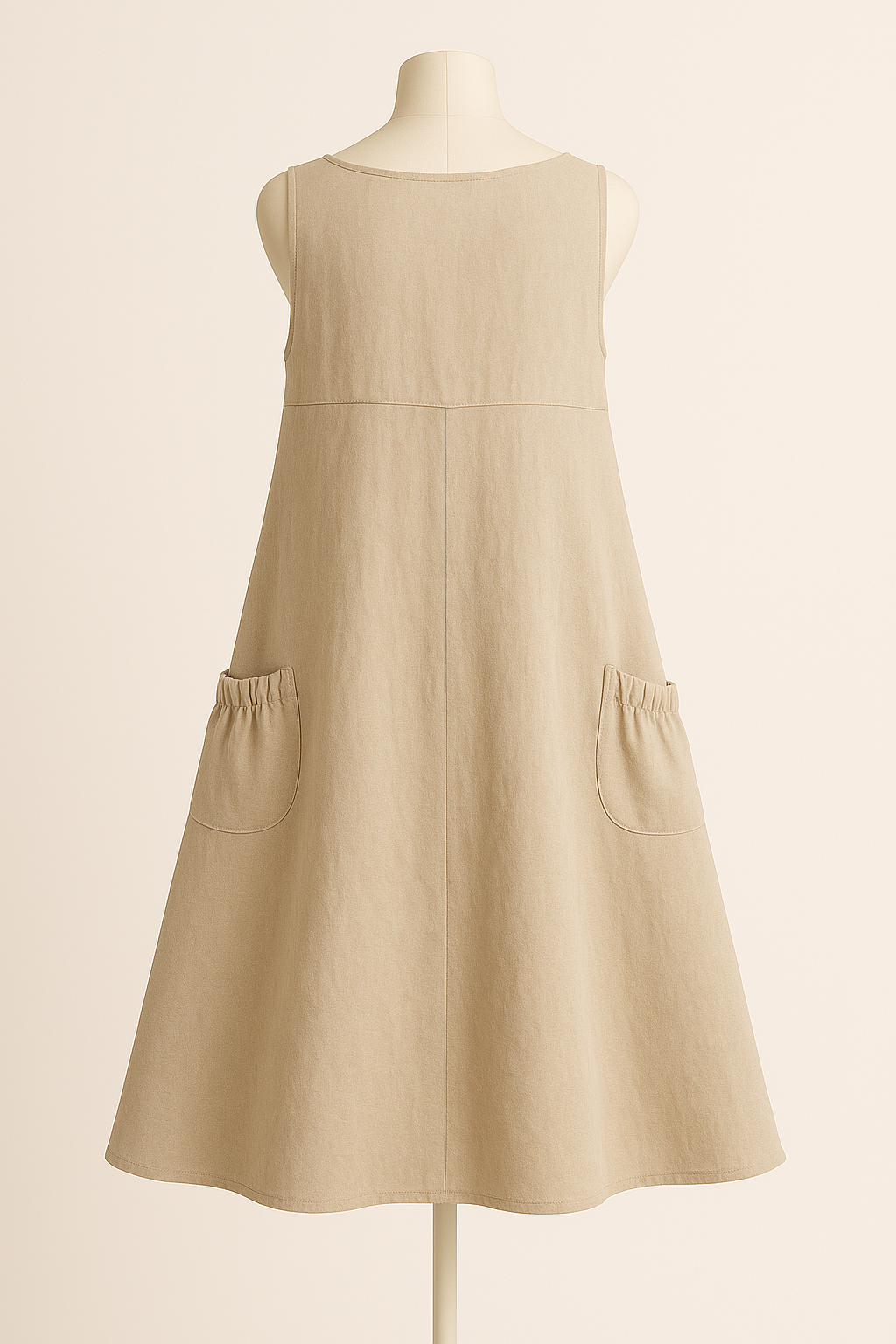 Pure Linen Classic Pocket Maxi Dress