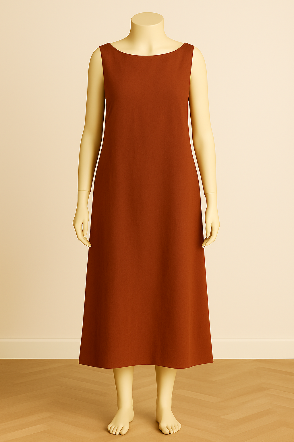 Pure Linen Low Back Dress with Pockets for All time Wear
