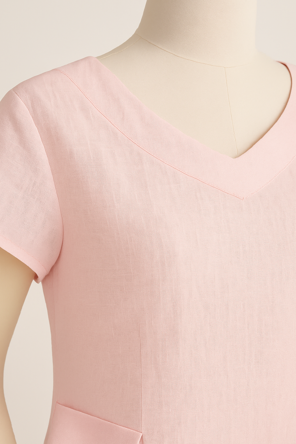 Pure Linen Classic Duchess Midi Dress