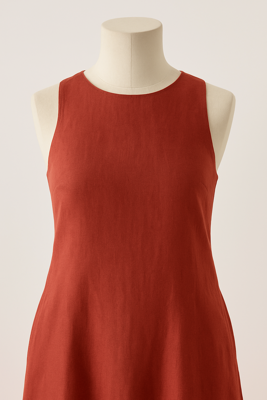 Pure Linen Classic Tie Waist Short Dress