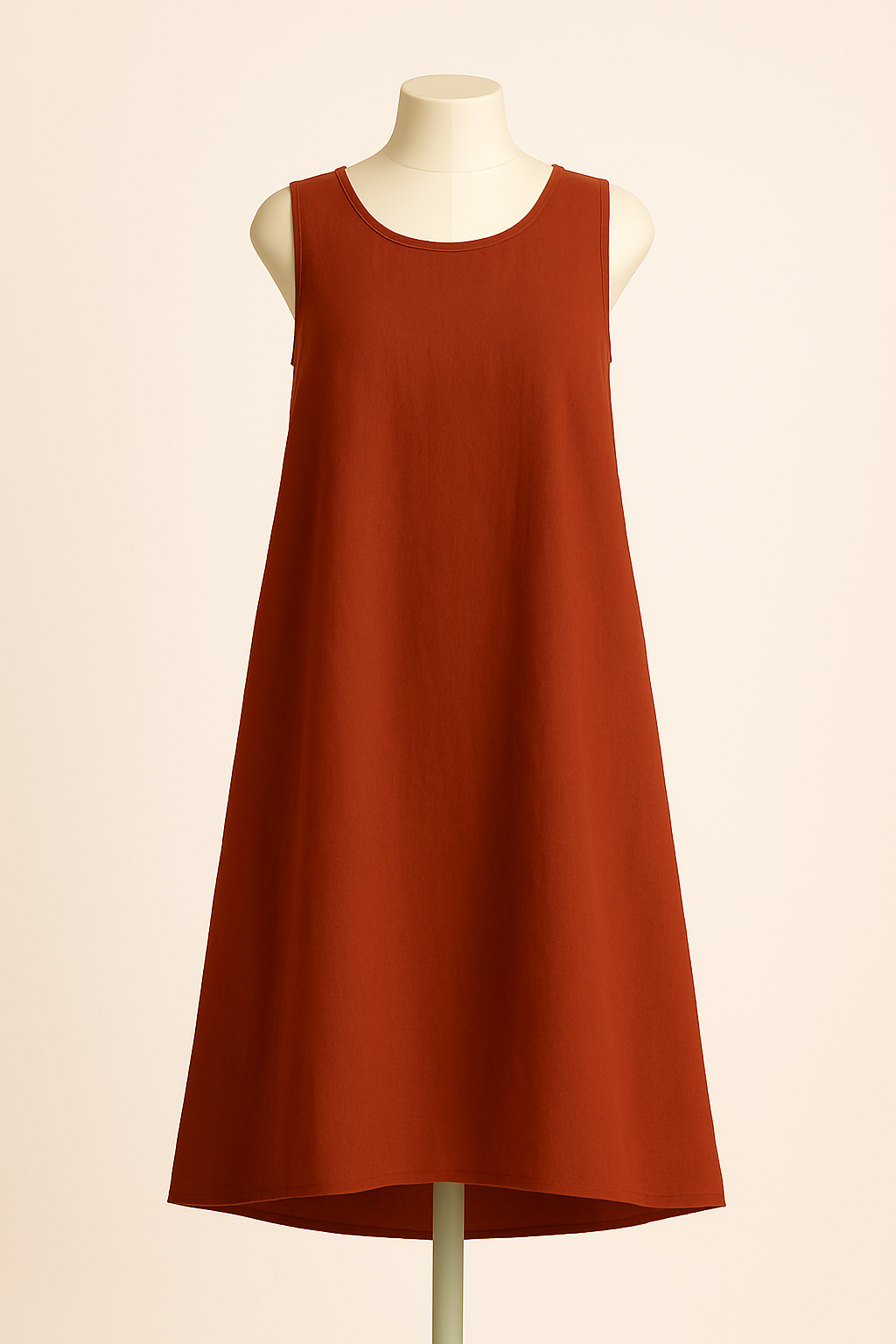 100% Linen Sleeveless Midi Dress