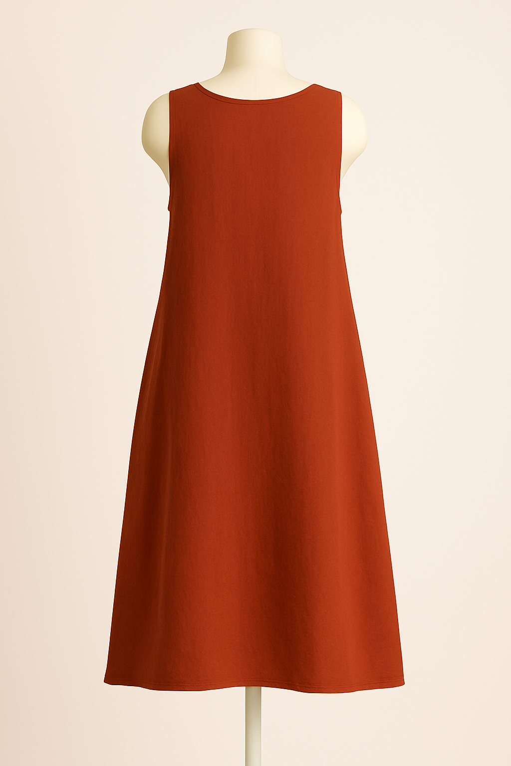 100% Linen Sleeveless Midi Dress